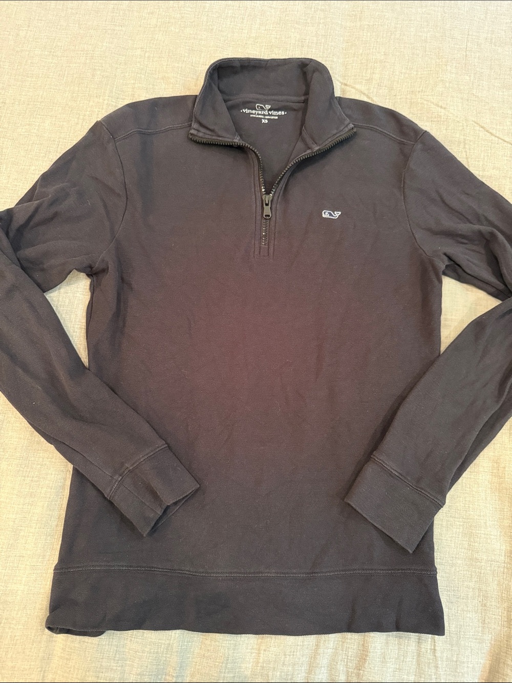 Vineyard Vines Men’s Black Quarter-Zip Sweater